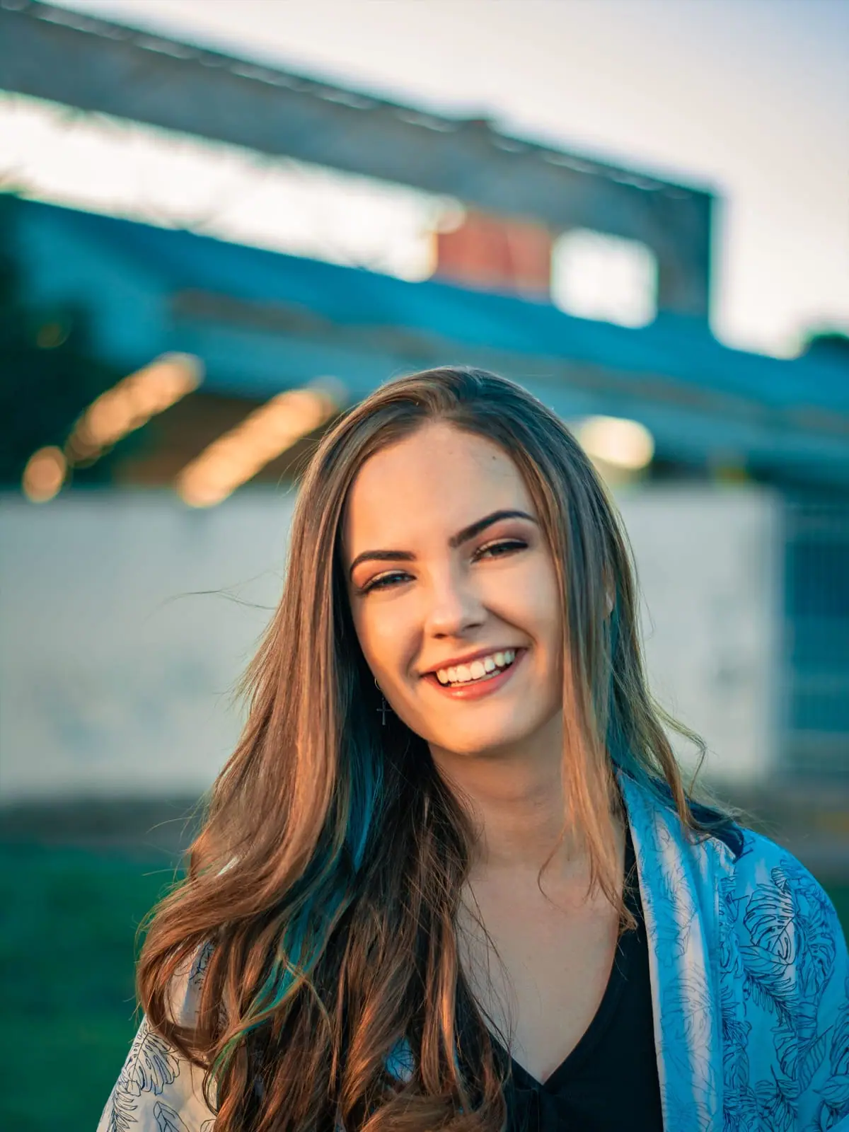 Portrait in warm light
